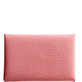 Hermes Calvi Card Case Pink