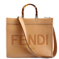 Fendi 8BH386 Sunshine Shopper Medium Leather Tan