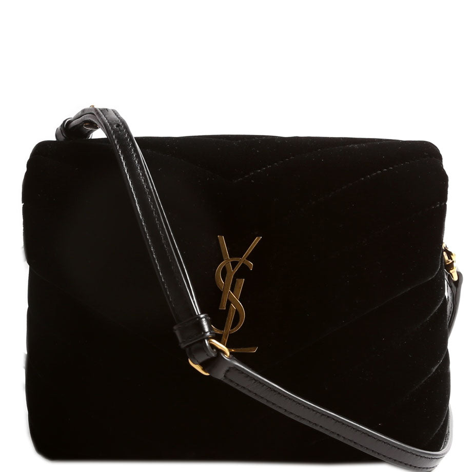 LouLou Satchel Top Crossbody Velvet 467072 Black