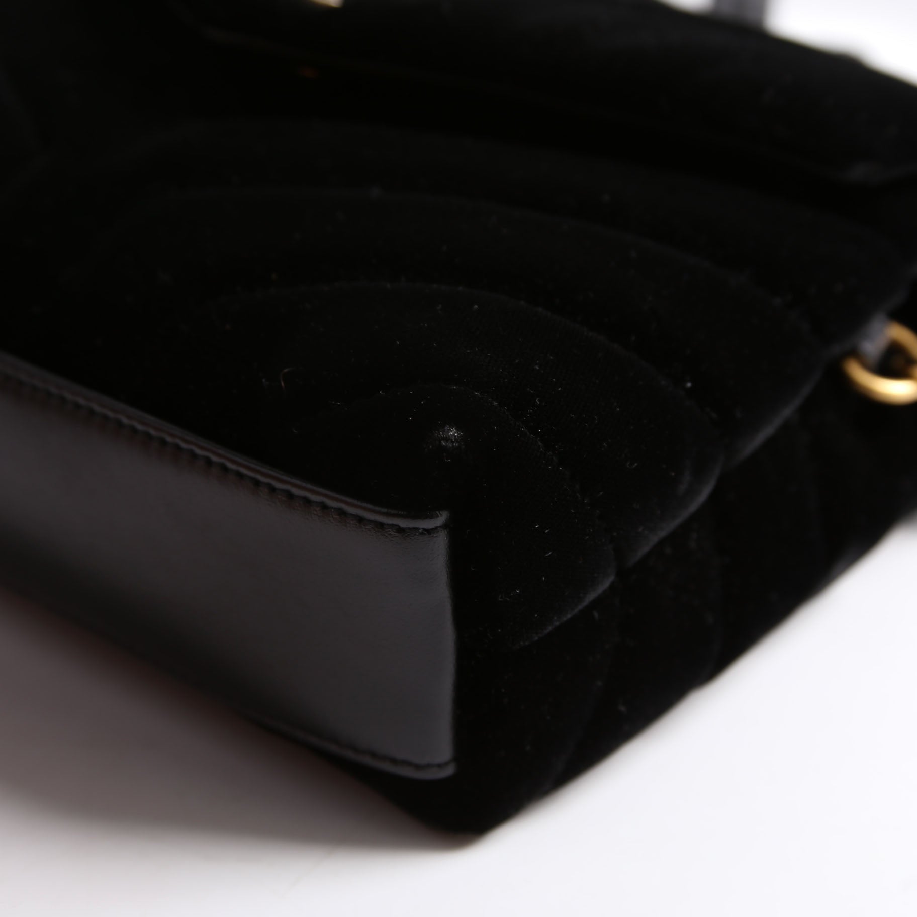 LouLou Satchel Top Crossbody Velvet 467072 Black