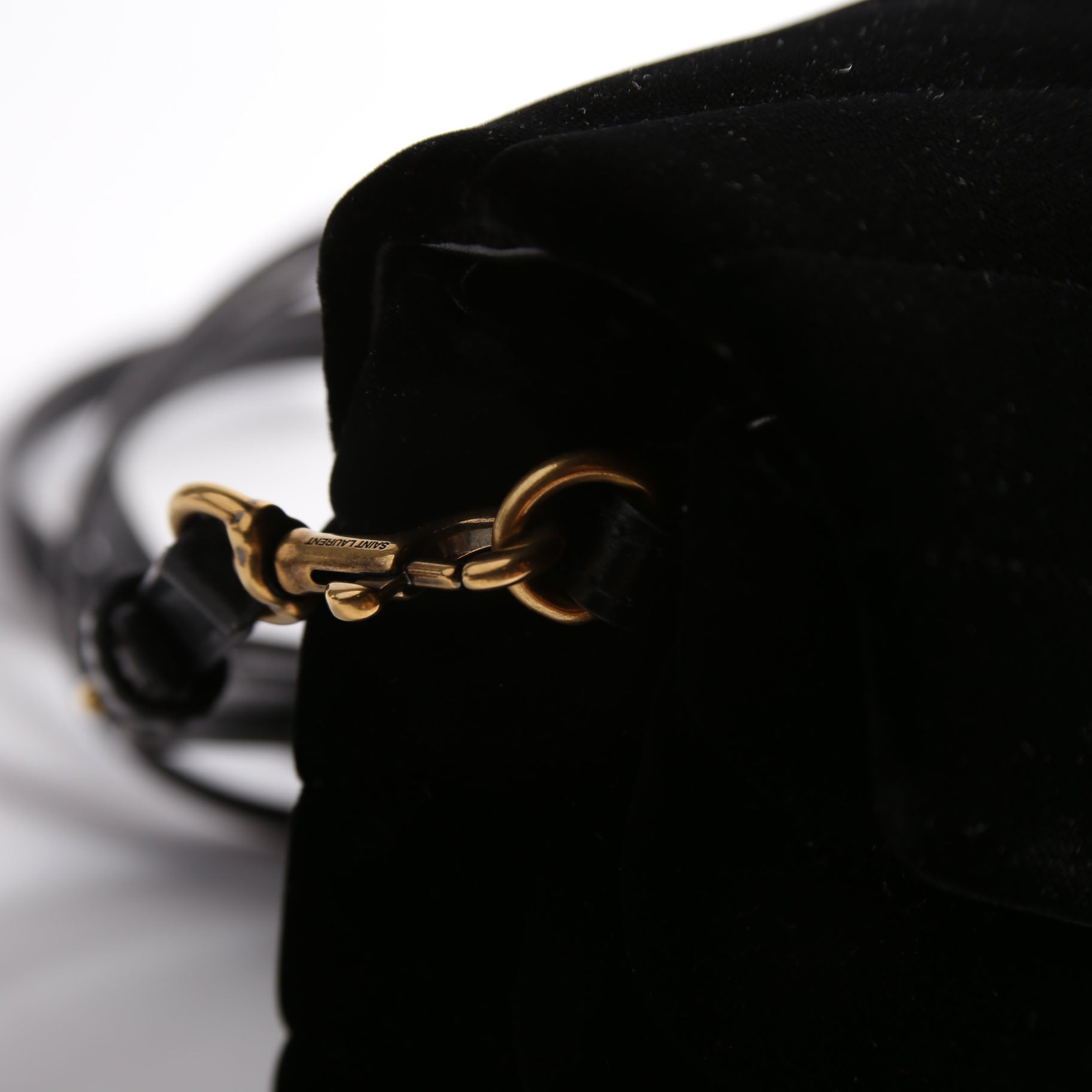 LouLou Satchel Top Crossbody Velvet 467072 Black
