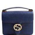 Gucci 510304 Interlock Small Crossbody Blue