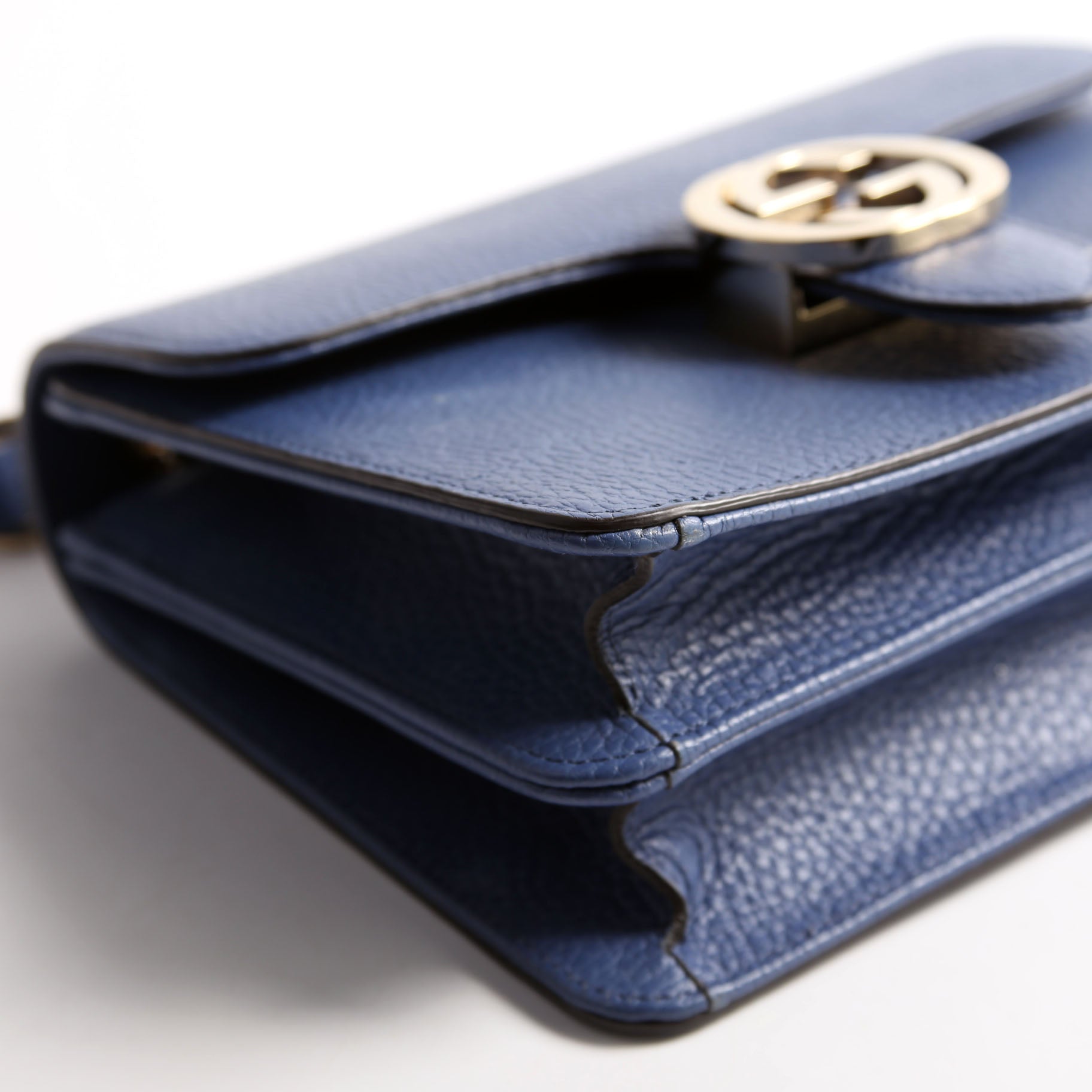 Gucci 510304 Interlock Small Crossbody Blue