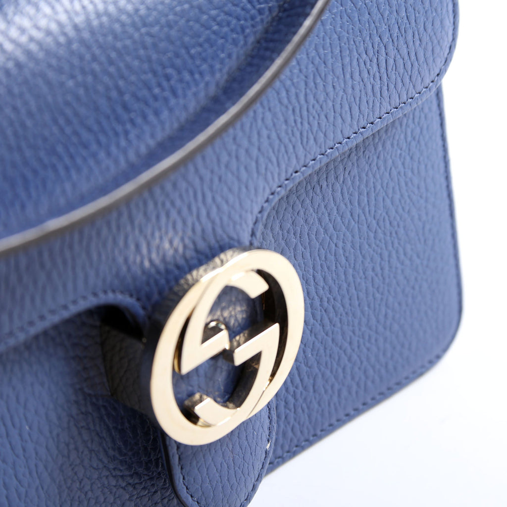 Gucci 510304 Interlock Small Crossbody Blue