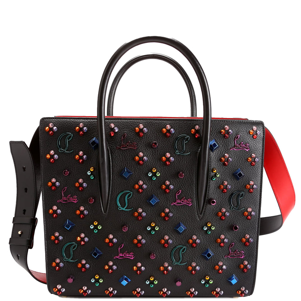 Paloma Medium Satchel Calfskin Spikes Loubinthesky
