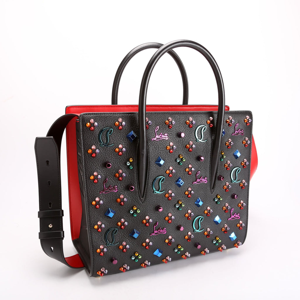 Paloma Medium Satchel Calfskin Spikes Loubinthesky