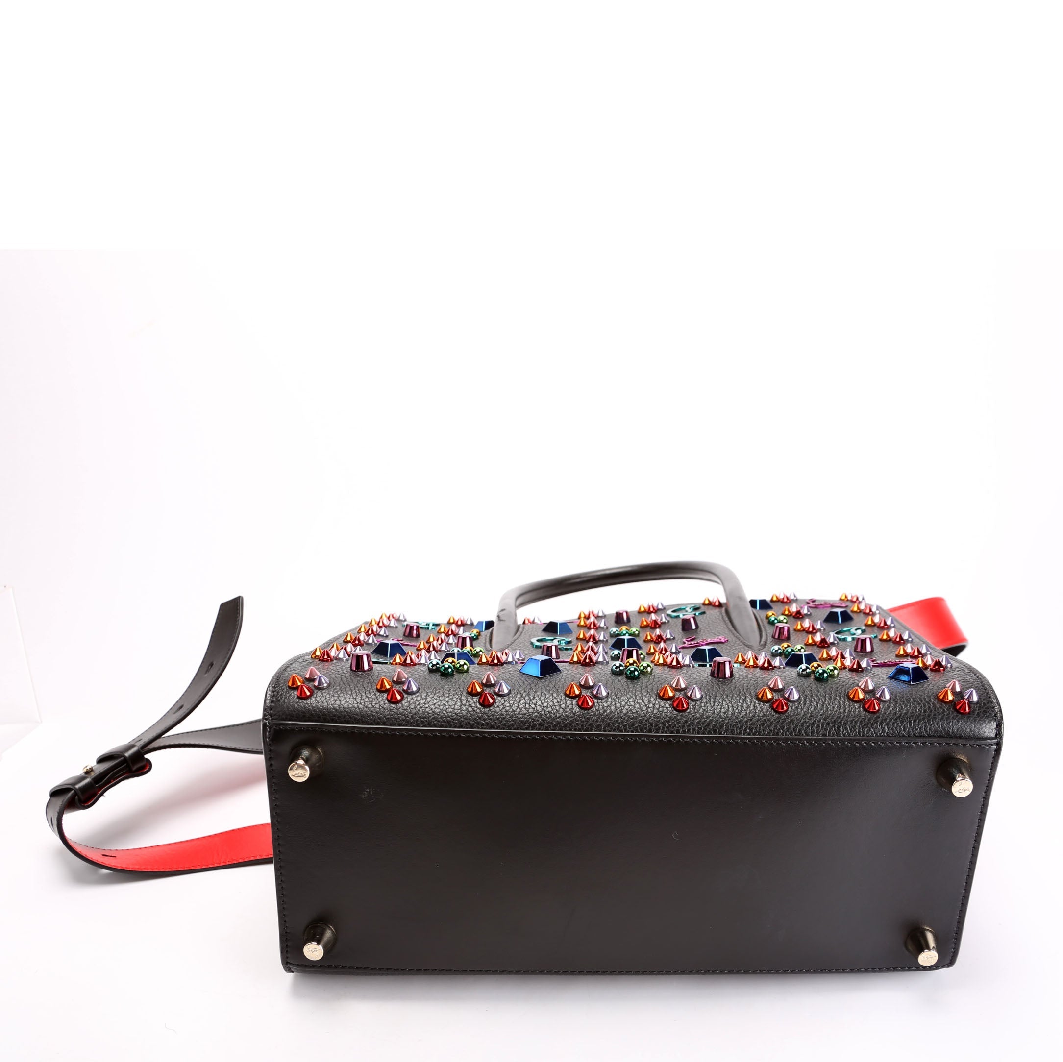 Paloma Medium Satchel Calfskin Spikes Loubinthesky