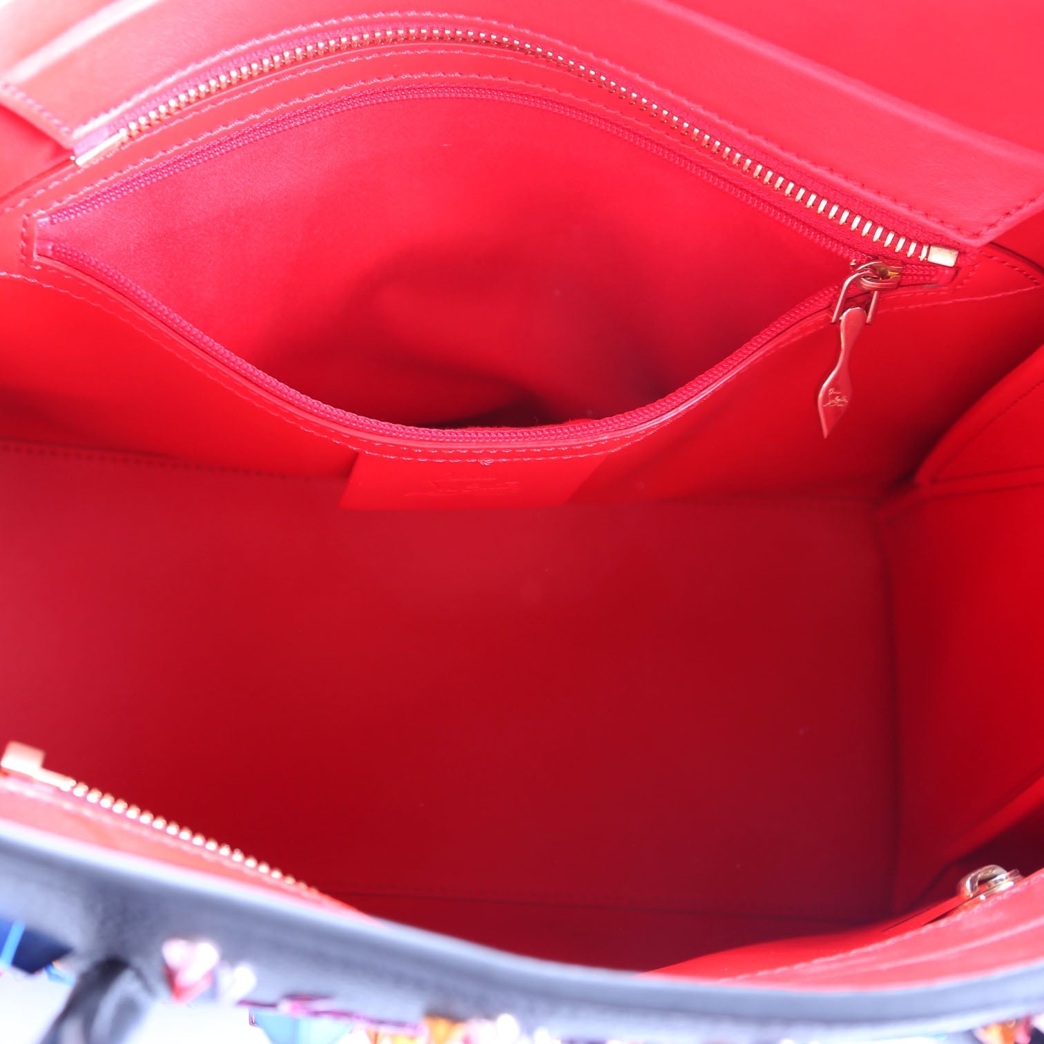 Paloma Medium Satchel Calfskin Spikes Loubinthesky