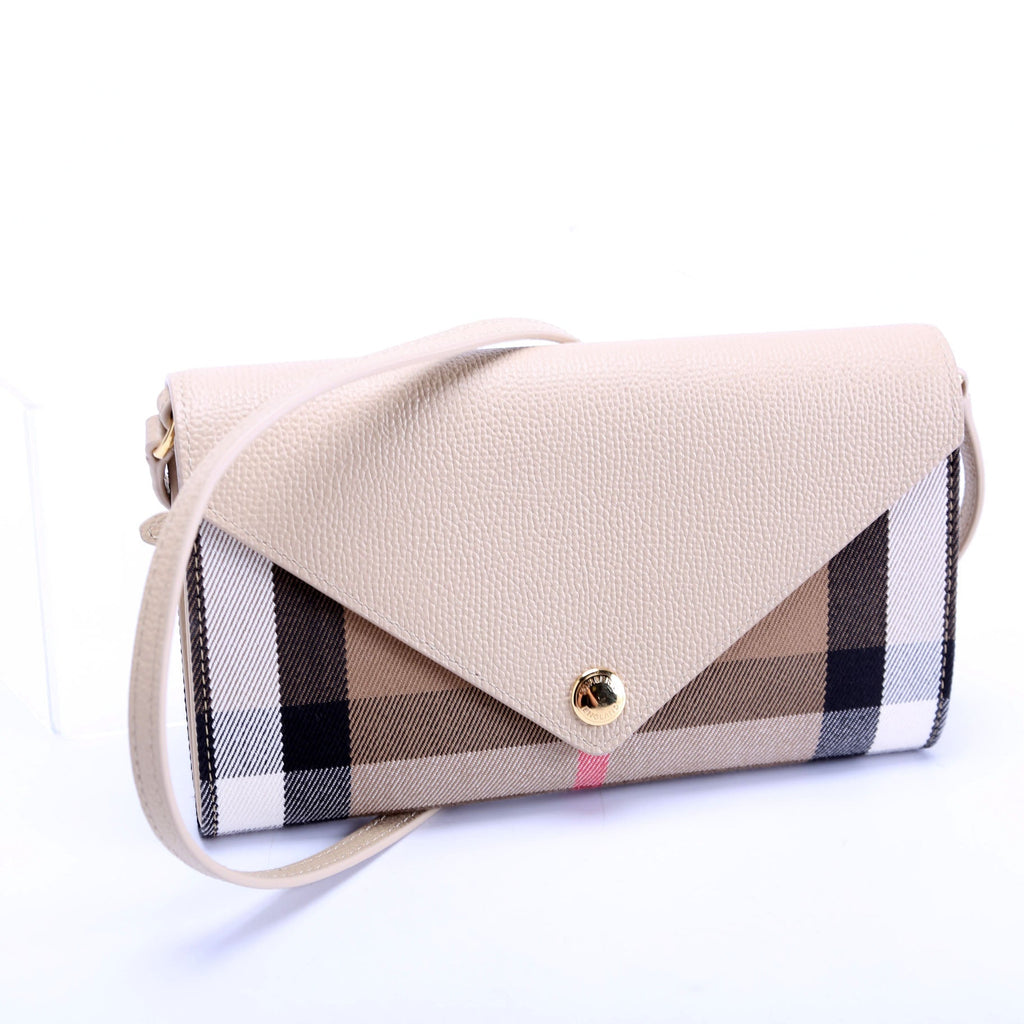 Vintage Check Hannah Strap Wallet Beige
