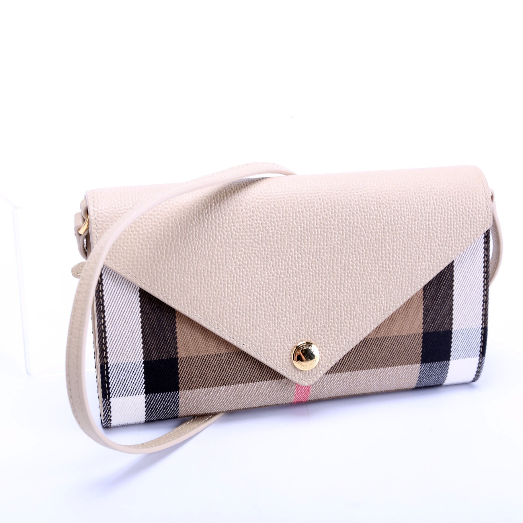 Vintage Check Hannah Strap Wallet Beige