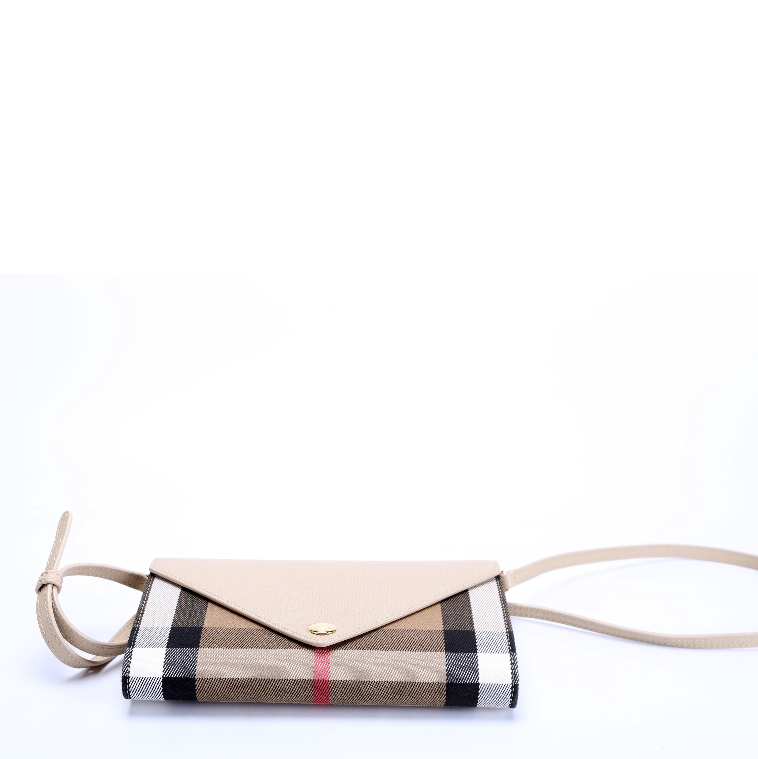 Vintage Check Hannah Strap Wallet Beige