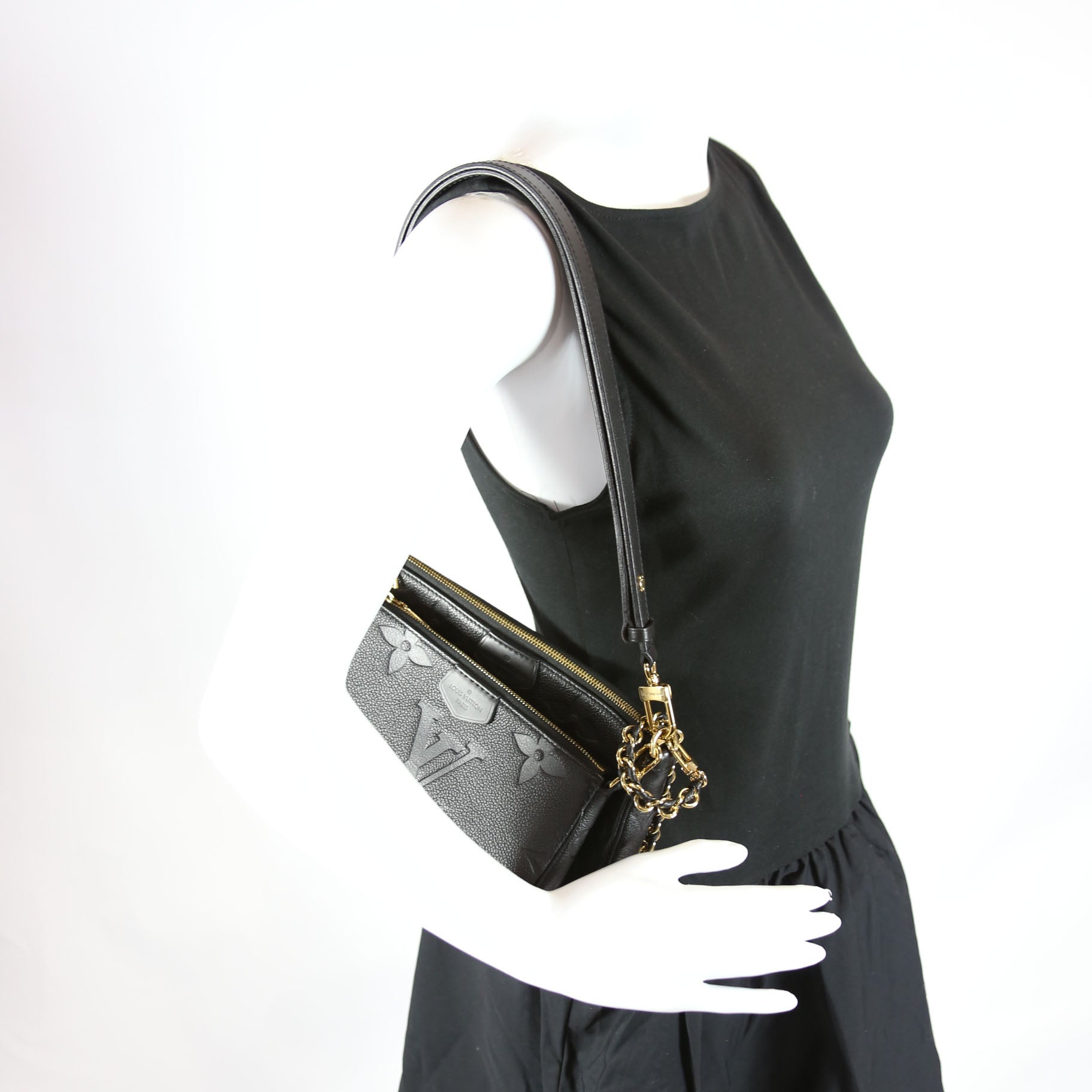 Multi Pochette Empreinte Black