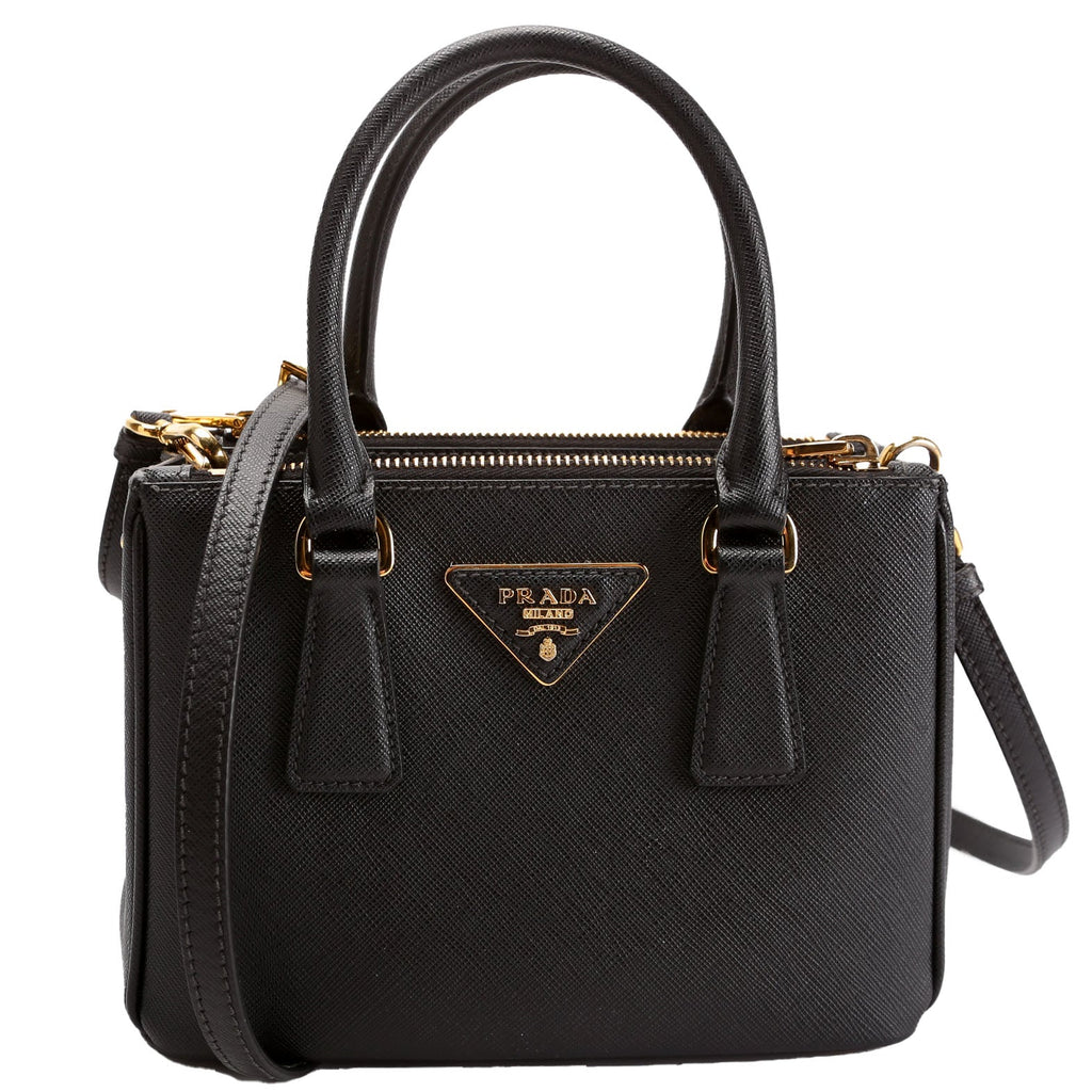 1BA906 Saffiano Lux Galleria Mini Black