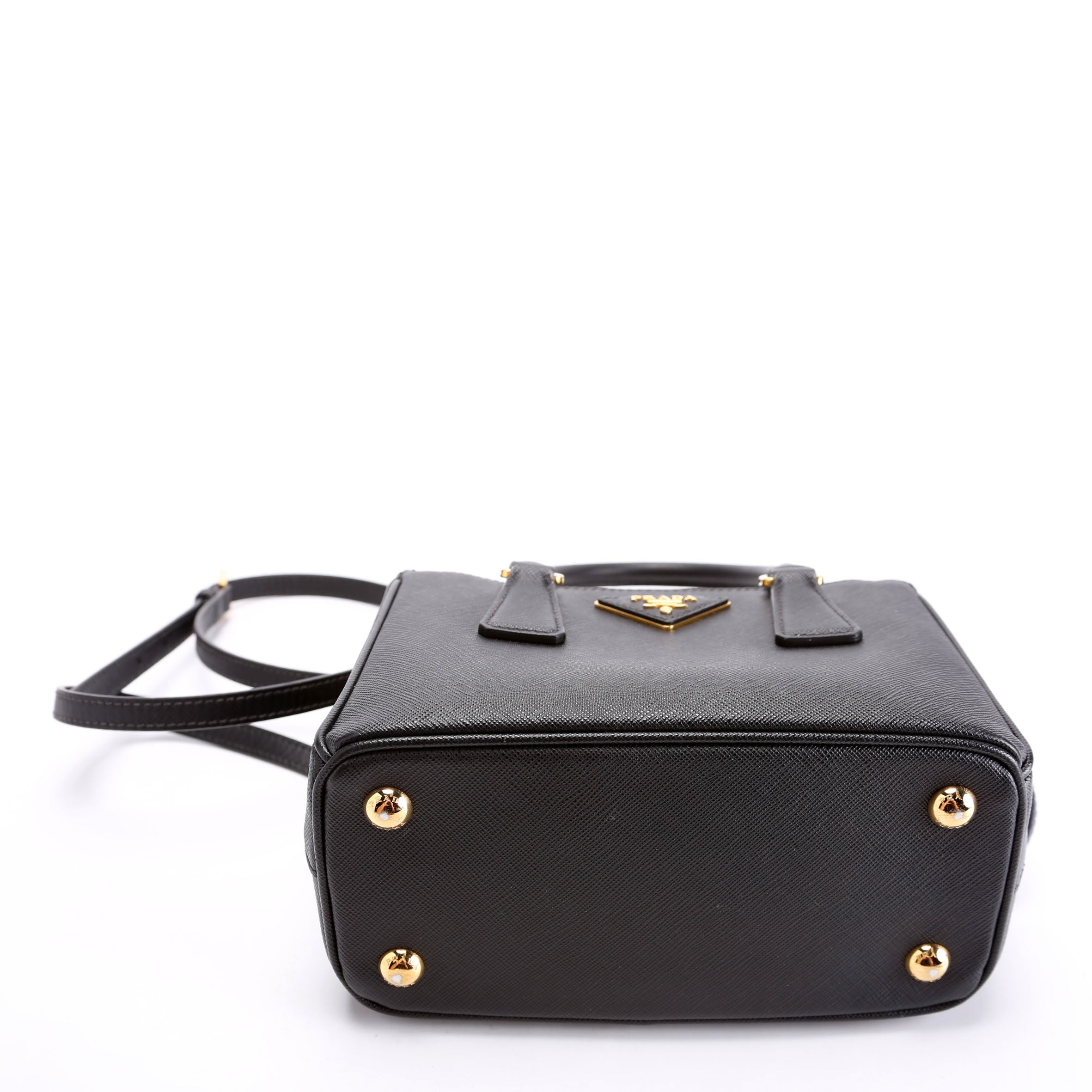 1BA906 Saffiano Lux Galleria Mini Black