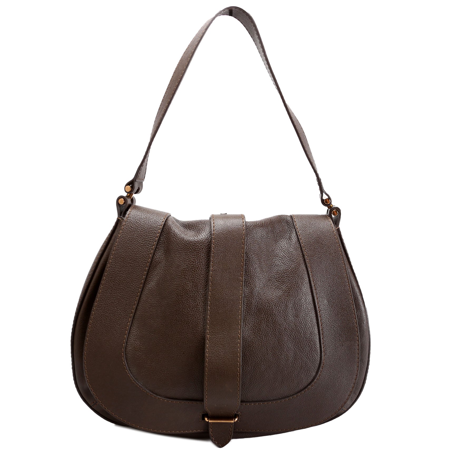 Georgia Hobo Calfskin Brown