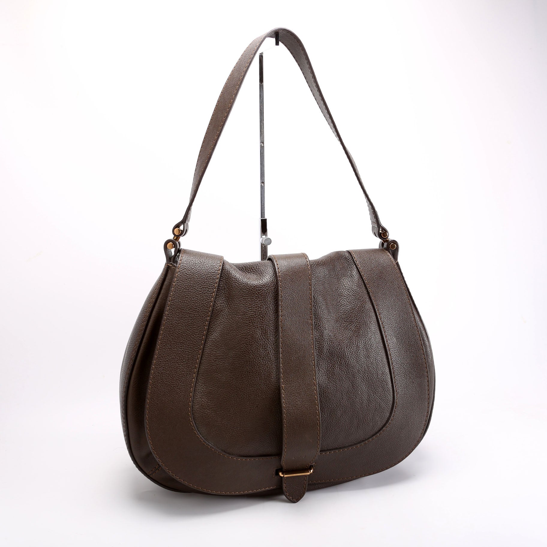 Georgia Hobo Calfskin Brown
