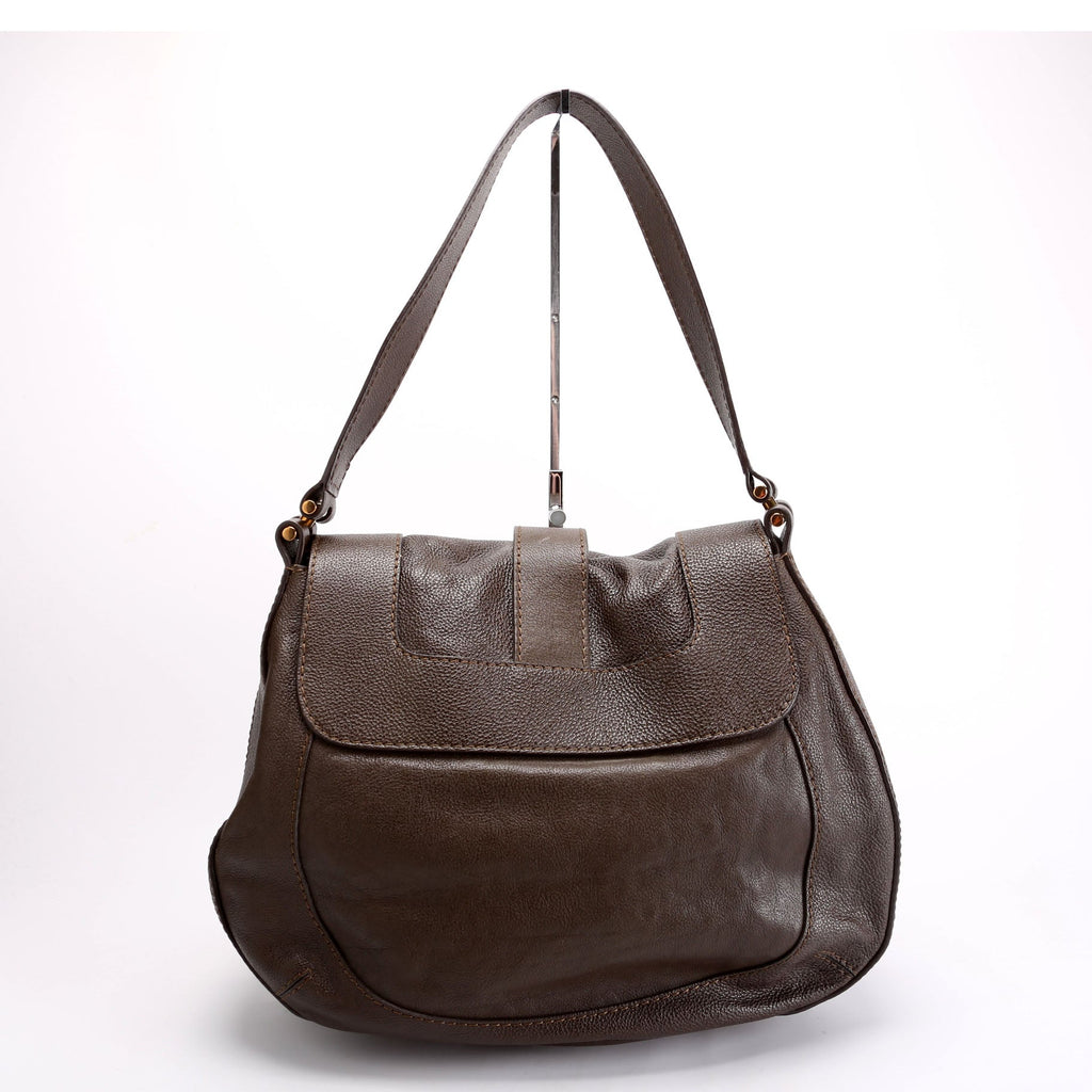 Georgia Hobo Calfskin Brown