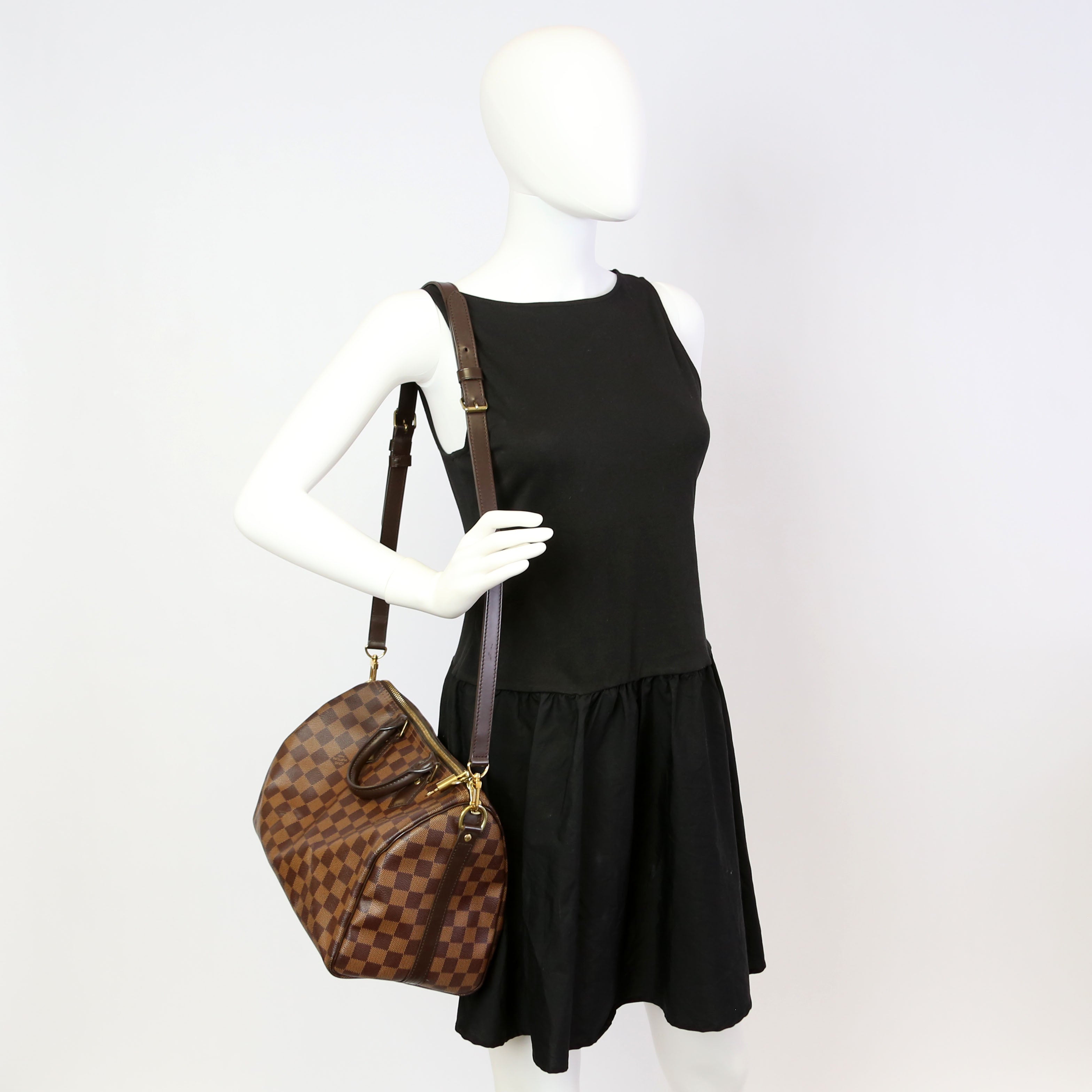 Speedy 30 Bandouliere Damier Ebene