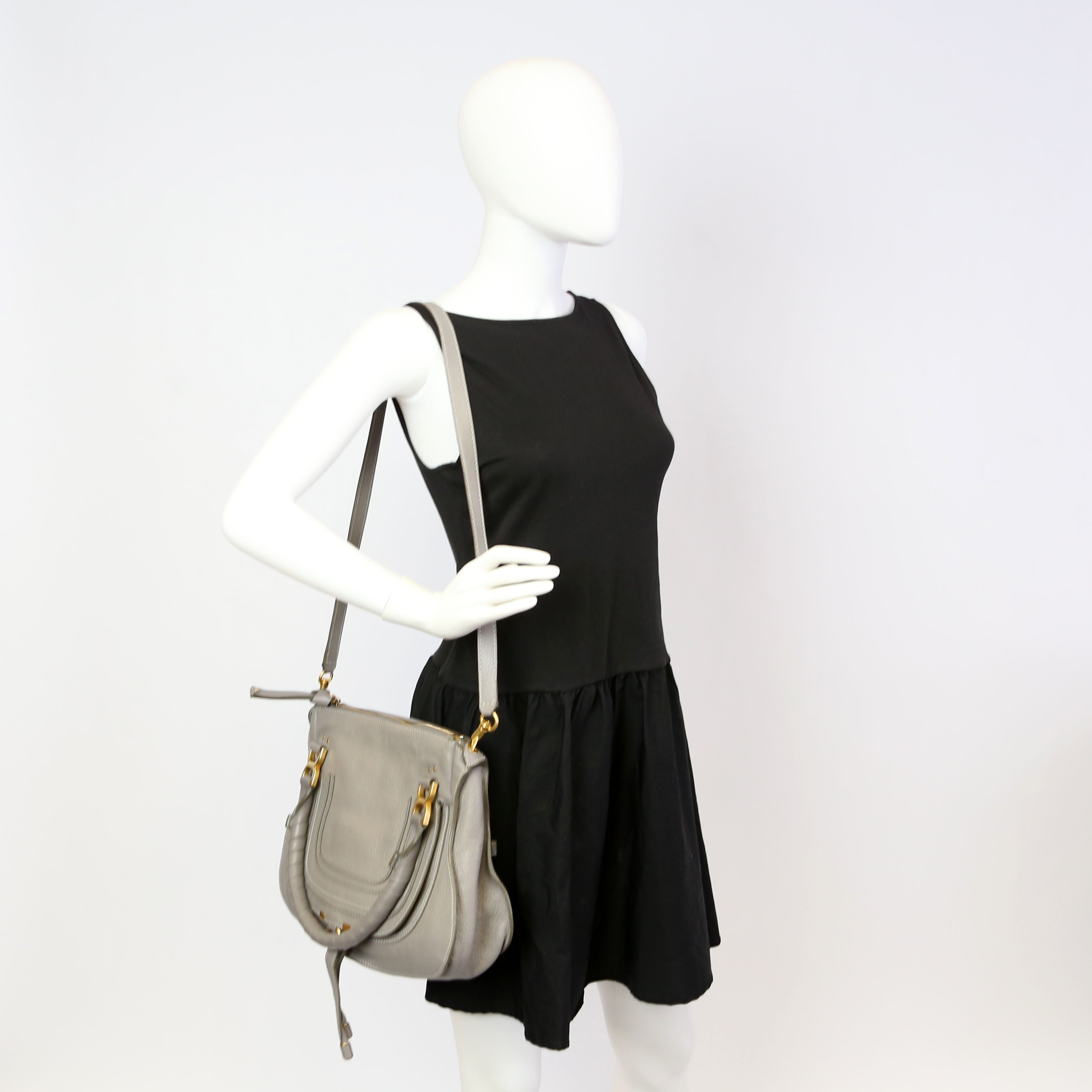 Marcie Satchel Small 2Way Grey
