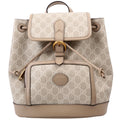 674147 GG Supreme Buckle Backpack Beige