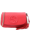 336752 Soho Chain Crossbody Medium Red