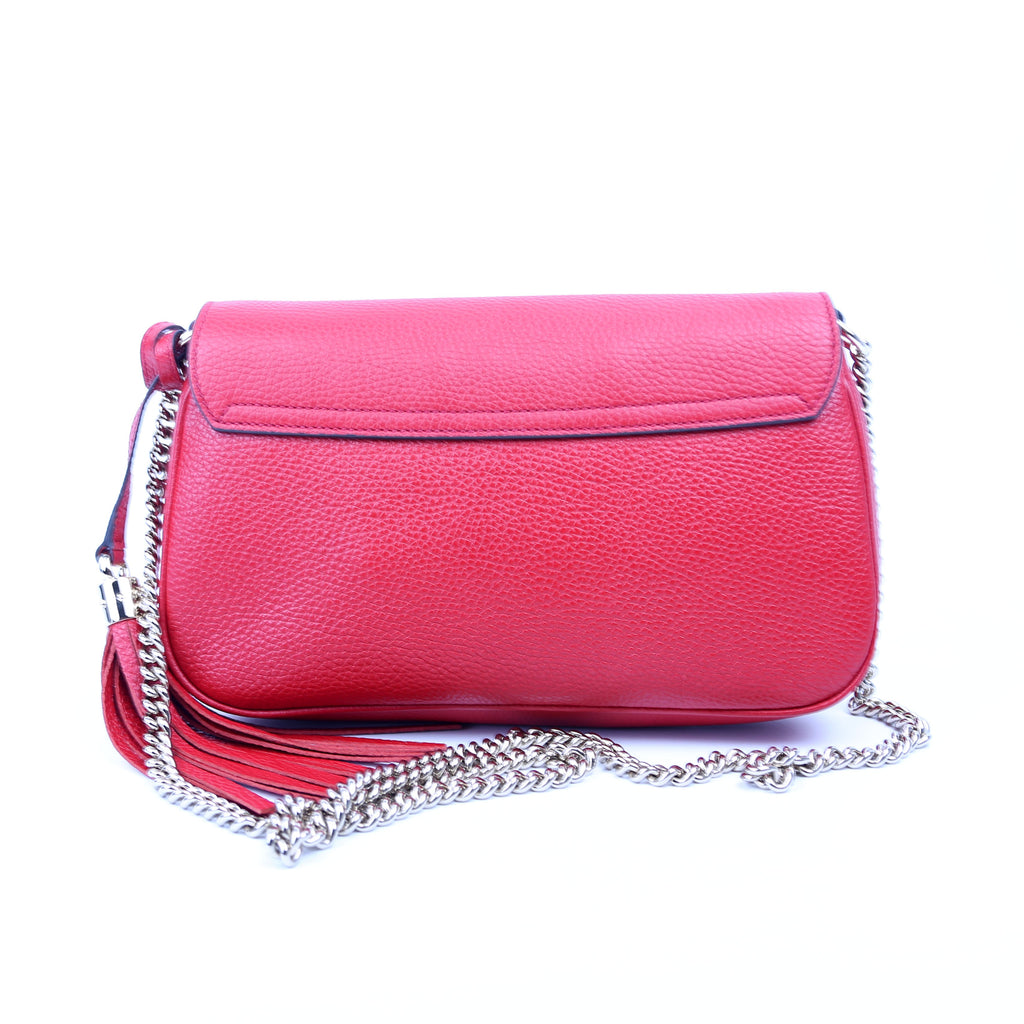 336752 Soho Chain Crossbody Medium Red