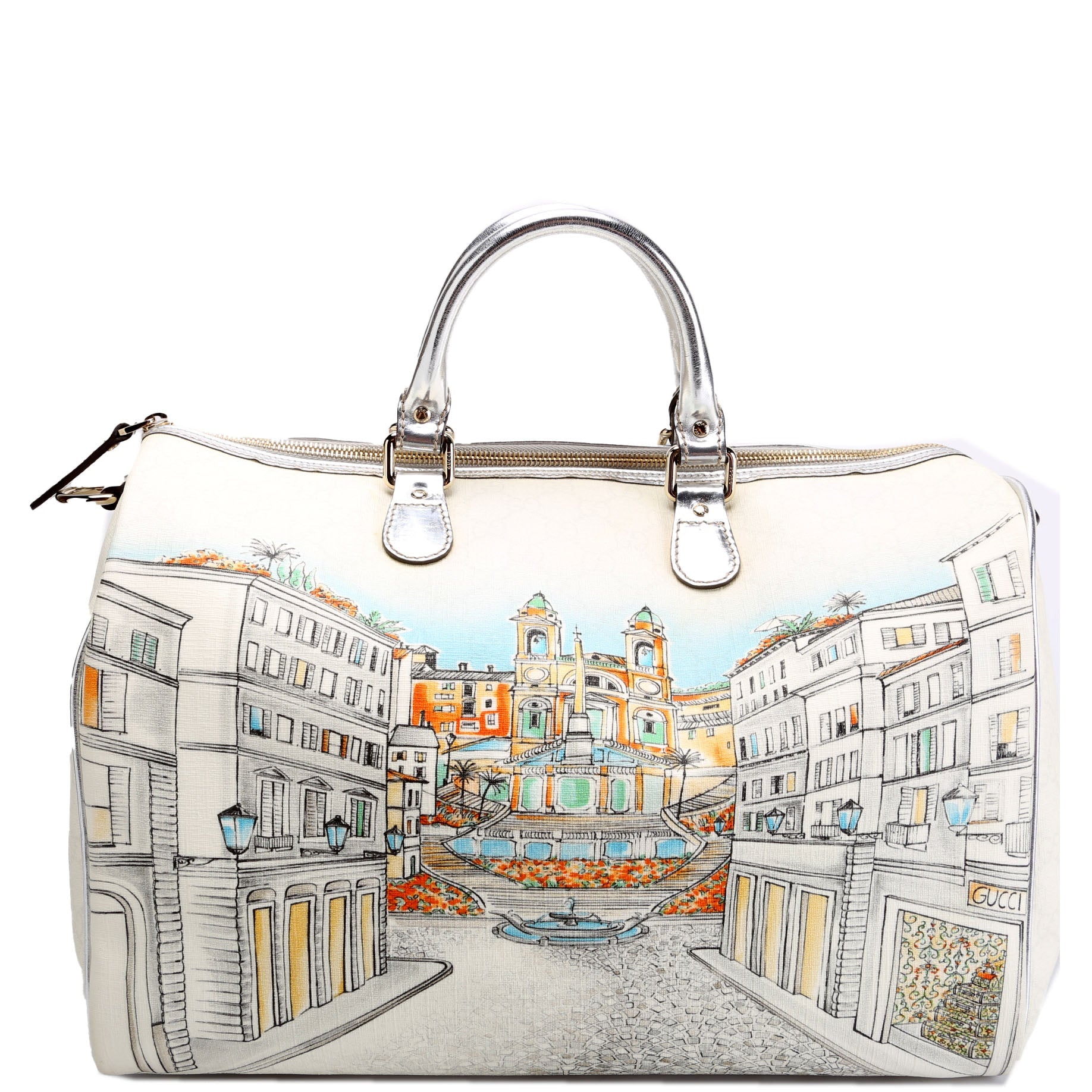 196020 GG Supreme Roma Exclusive Joy Boston Bag Large