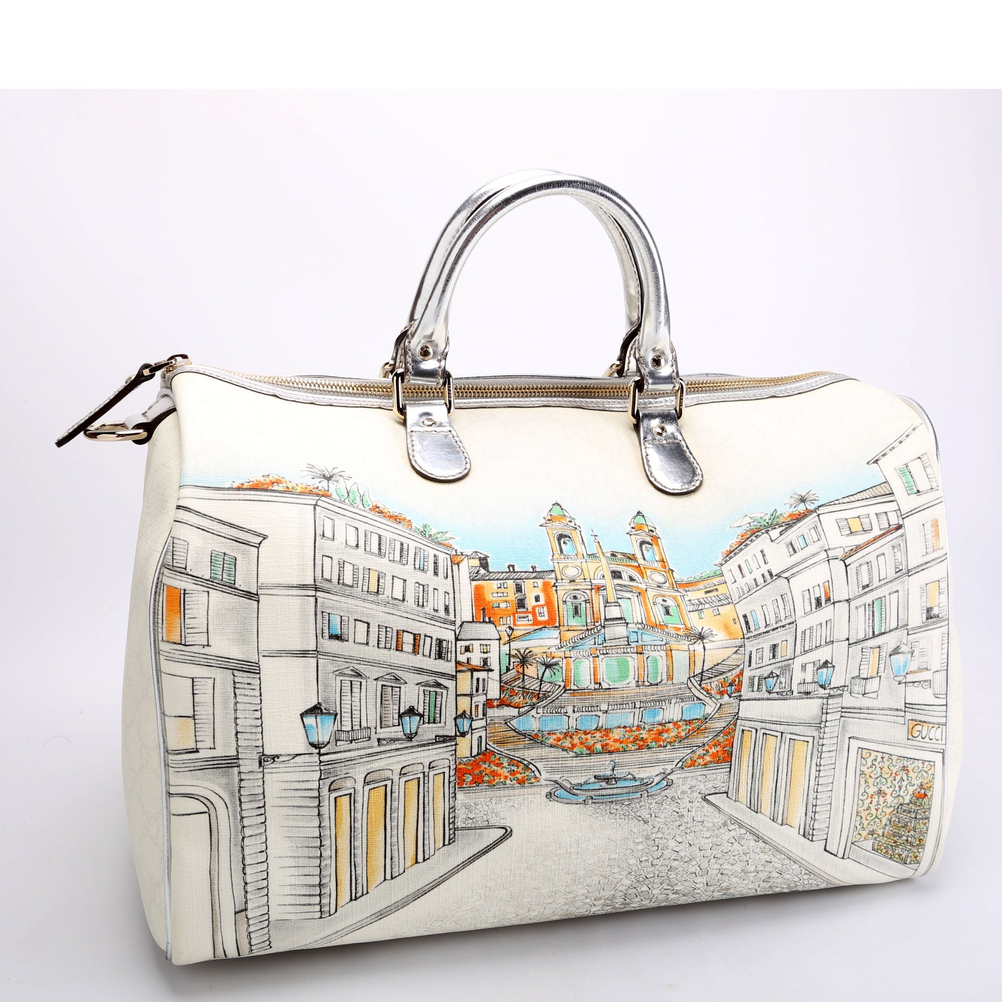 196020 GG Supreme Roma Exclusive Joy Boston Bag Large