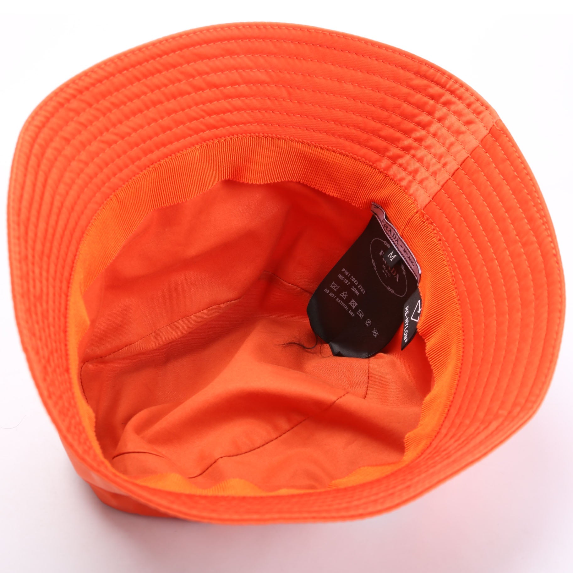 1HC137 Re-Nylon Triangle Logo Bucket Size Medium Orange