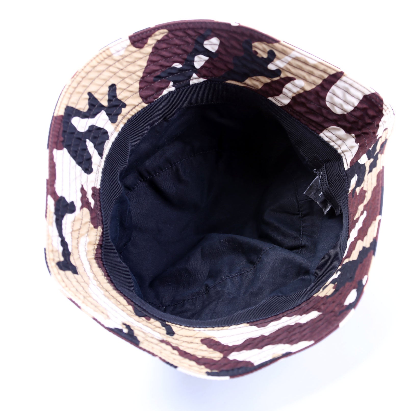 Prada 1HC137 Re-Nylon Triangle Logo Bucket Size Kid's Large Camouflage
