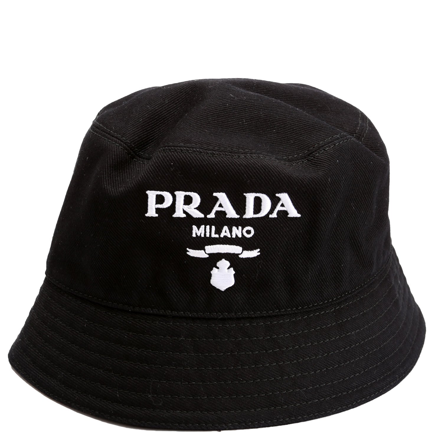 1HC137 Canvas Large Logo Bucket Size Small Black