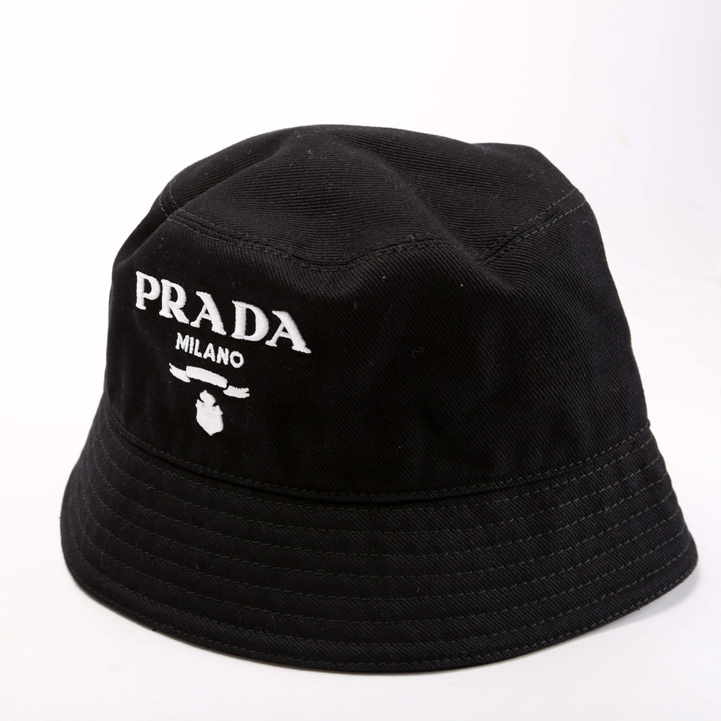 1HC137 Canvas Large Logo Bucket Size Small Black