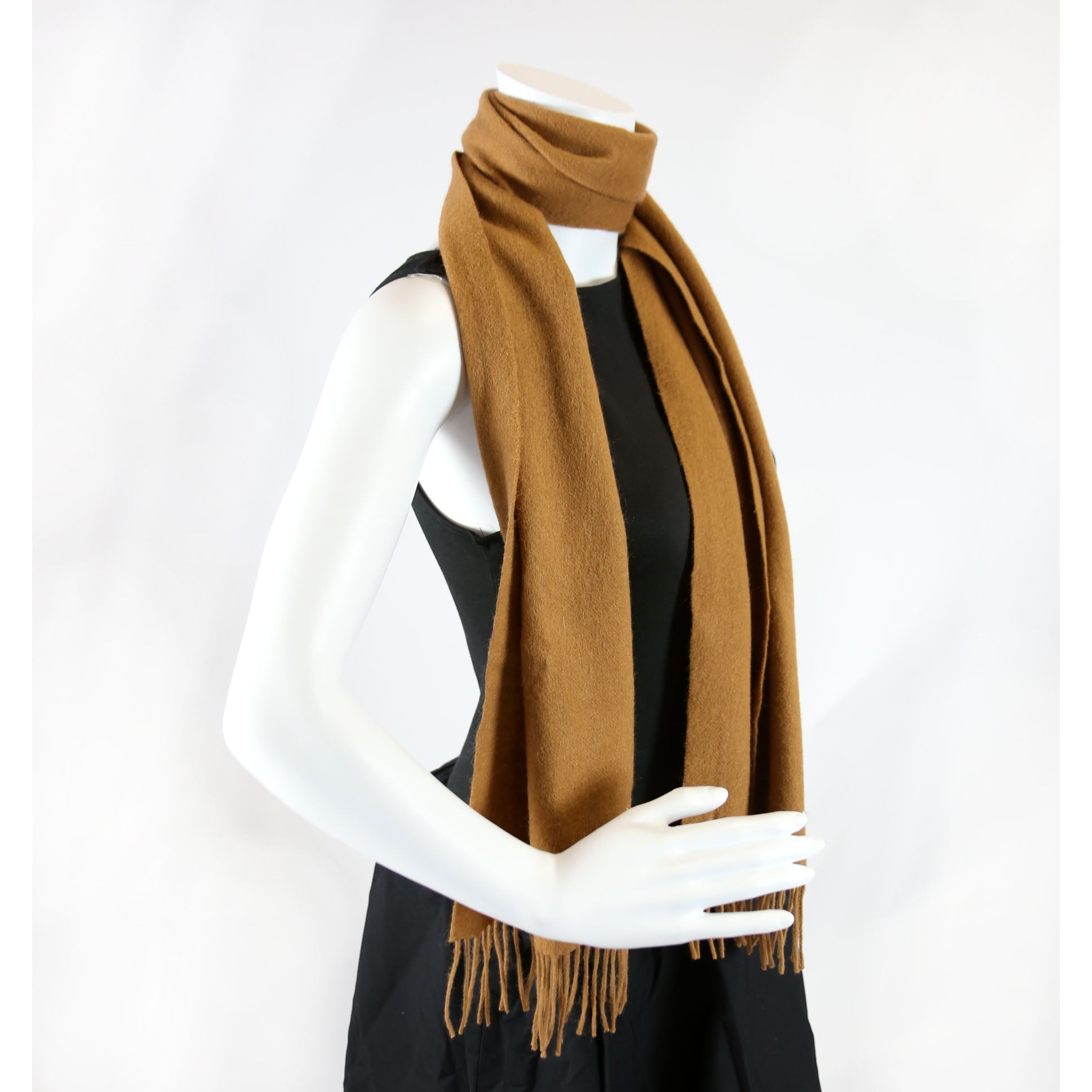 Logo Cashmere/Wool Brown