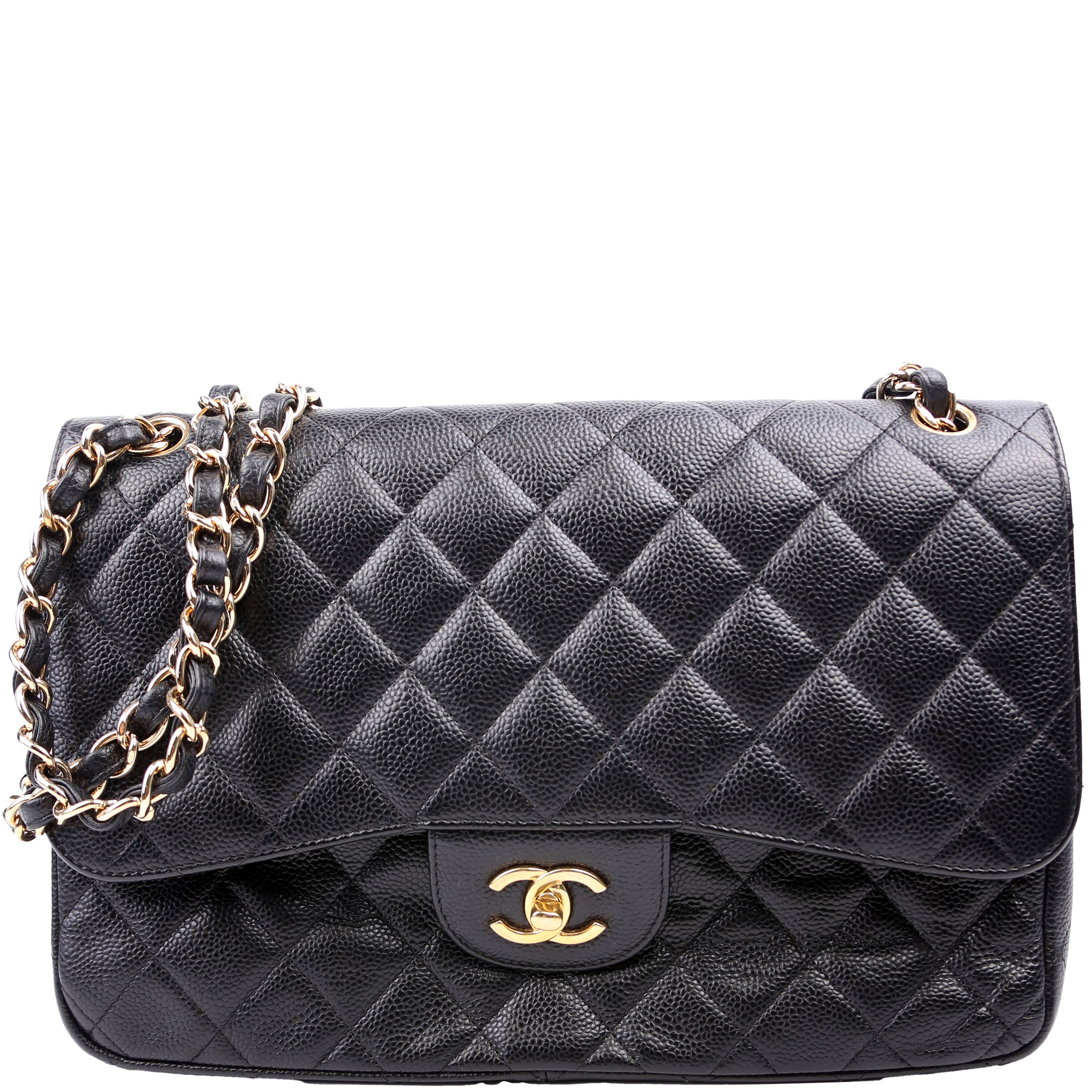 Classic Flap Jumbo Caviar 16M Black