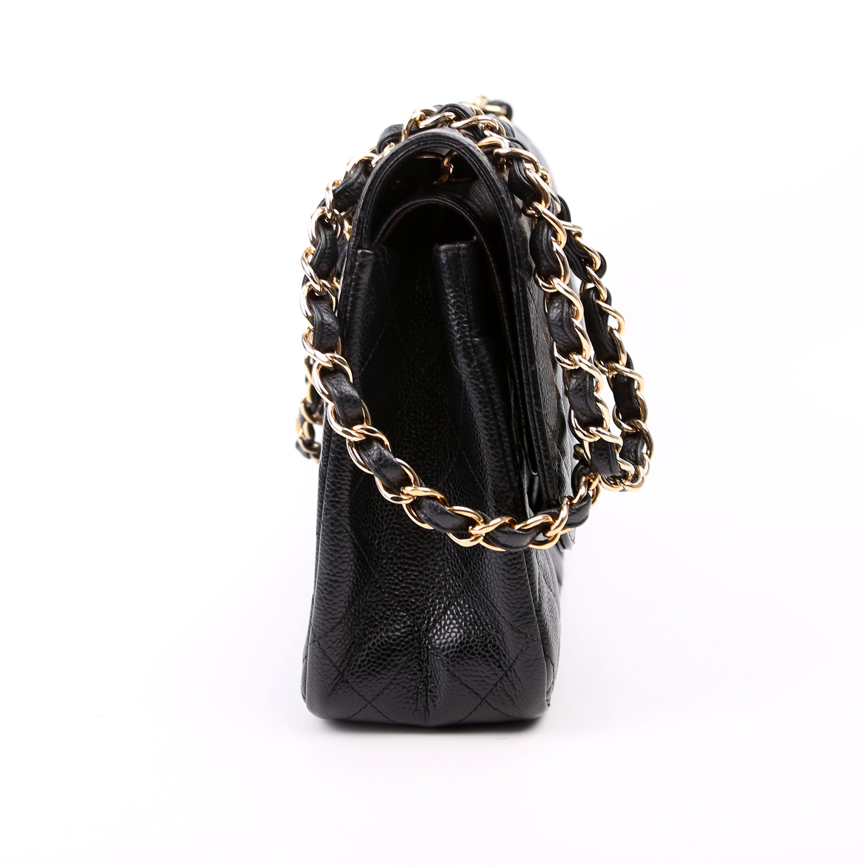 Classic Flap Jumbo Caviar 16M Black