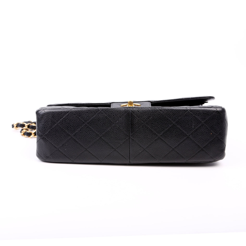 Classic Flap Jumbo Caviar 16M Black