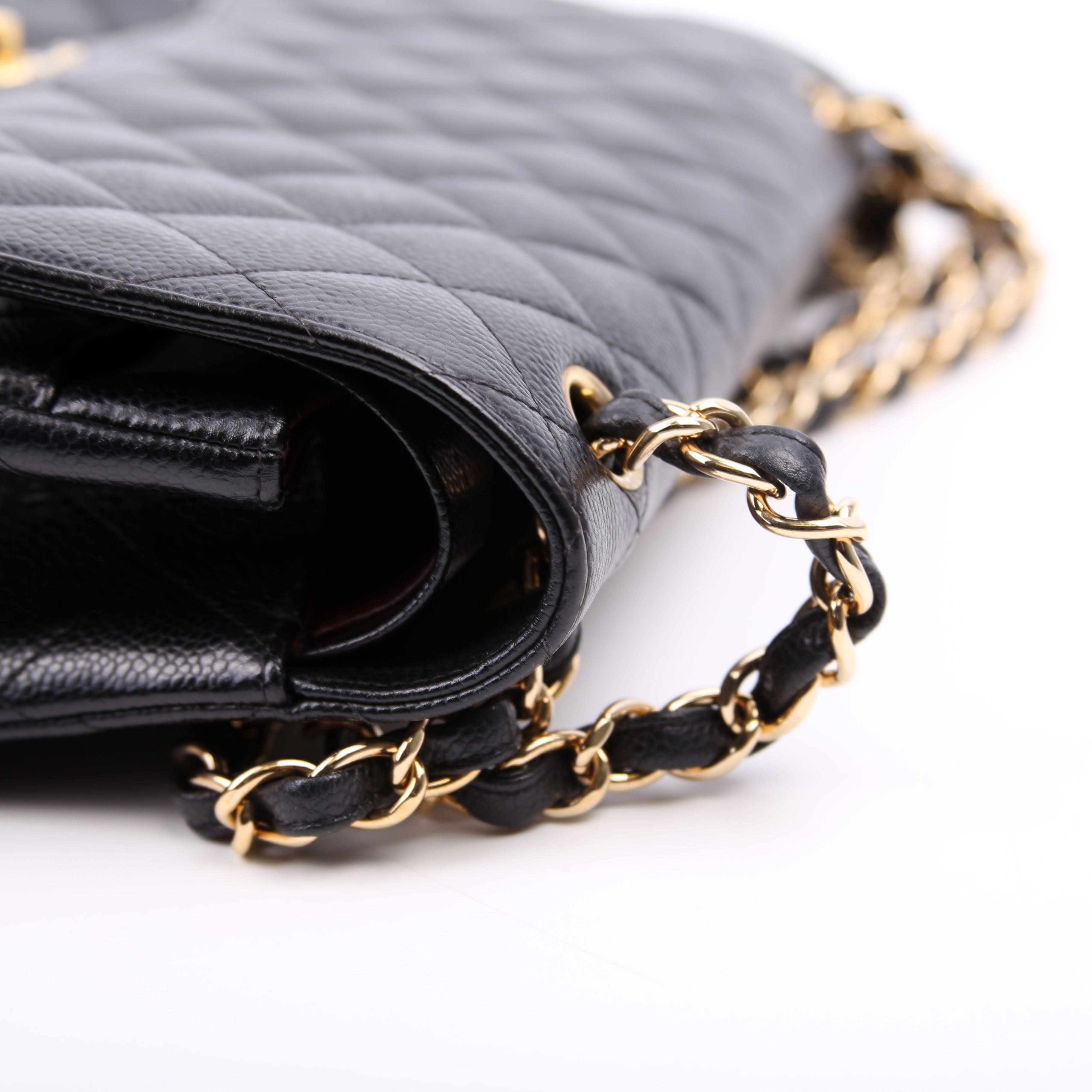 Classic Flap Jumbo Caviar 16M Black