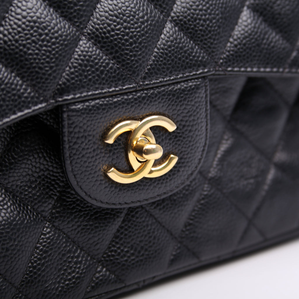 Classic Flap Jumbo Caviar 16M Black