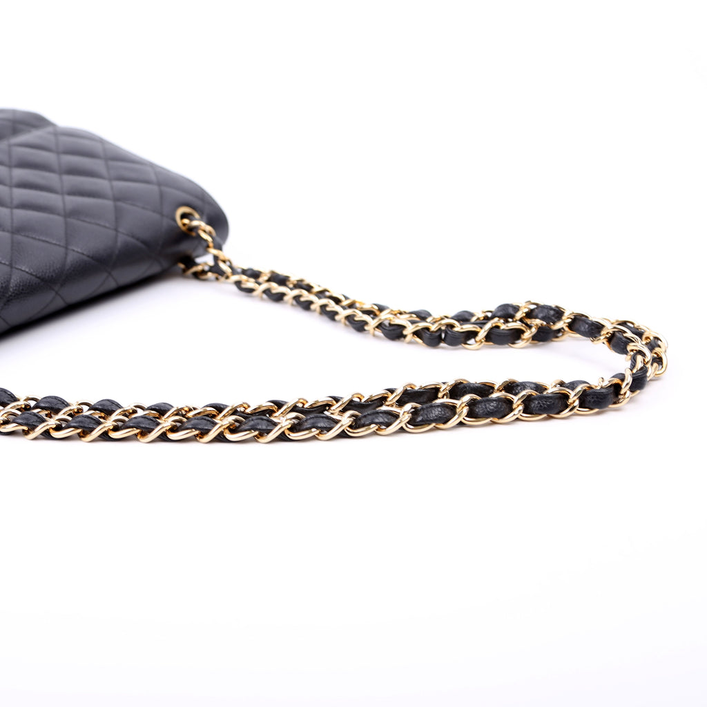 Classic Flap Jumbo Caviar 16M Black