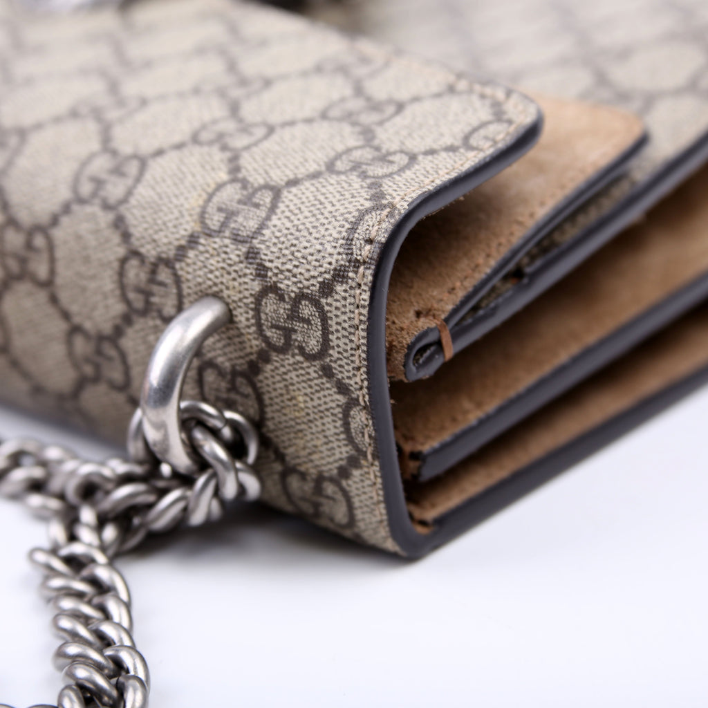 499623 Dionysus Small GG Supreme Beige