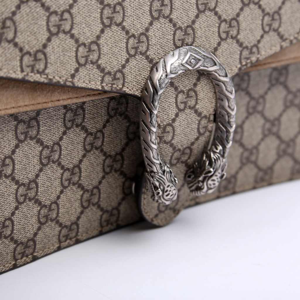 499623 Dionysus Small GG Supreme Beige