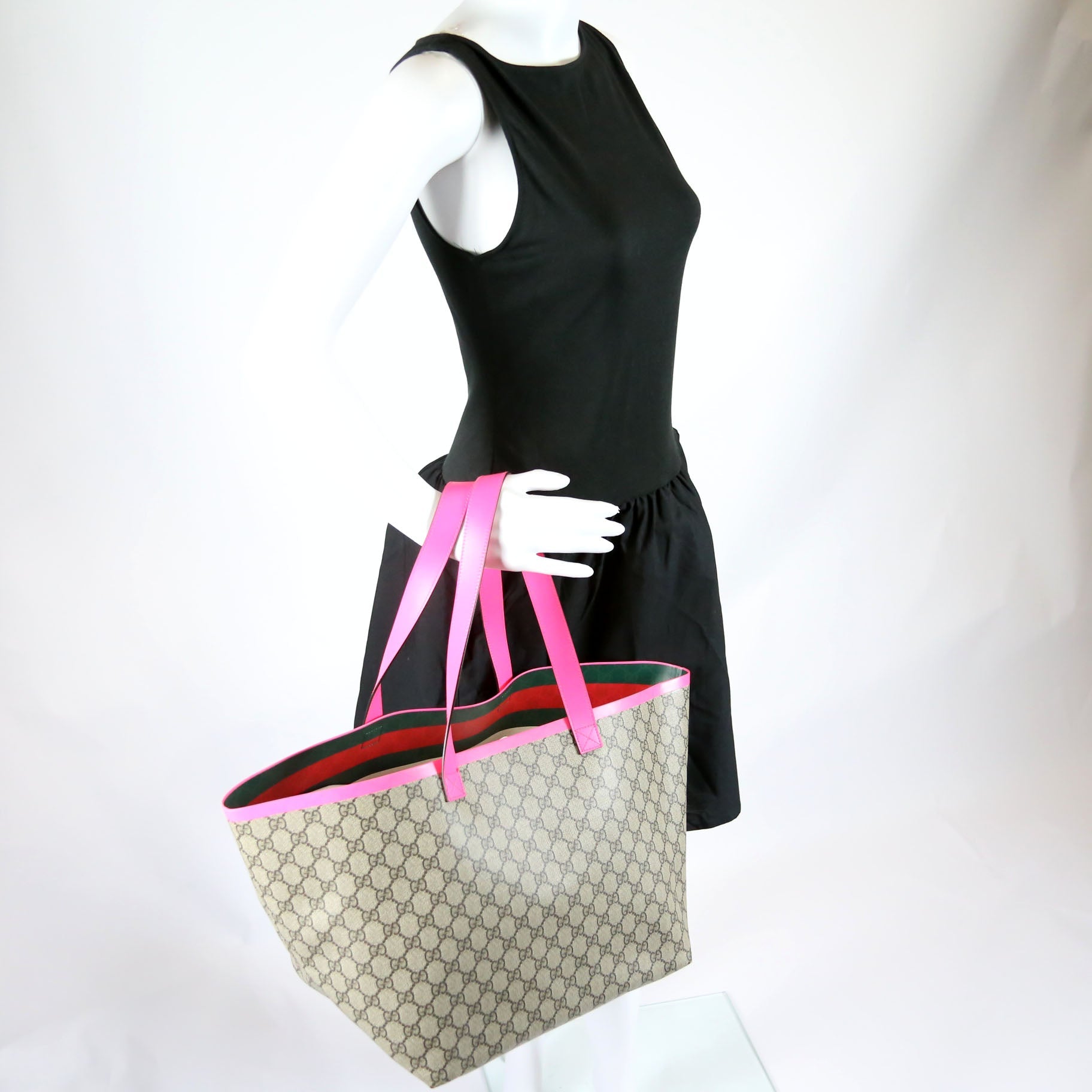 792529 GG Supreme Totissima Medium Tote Pink