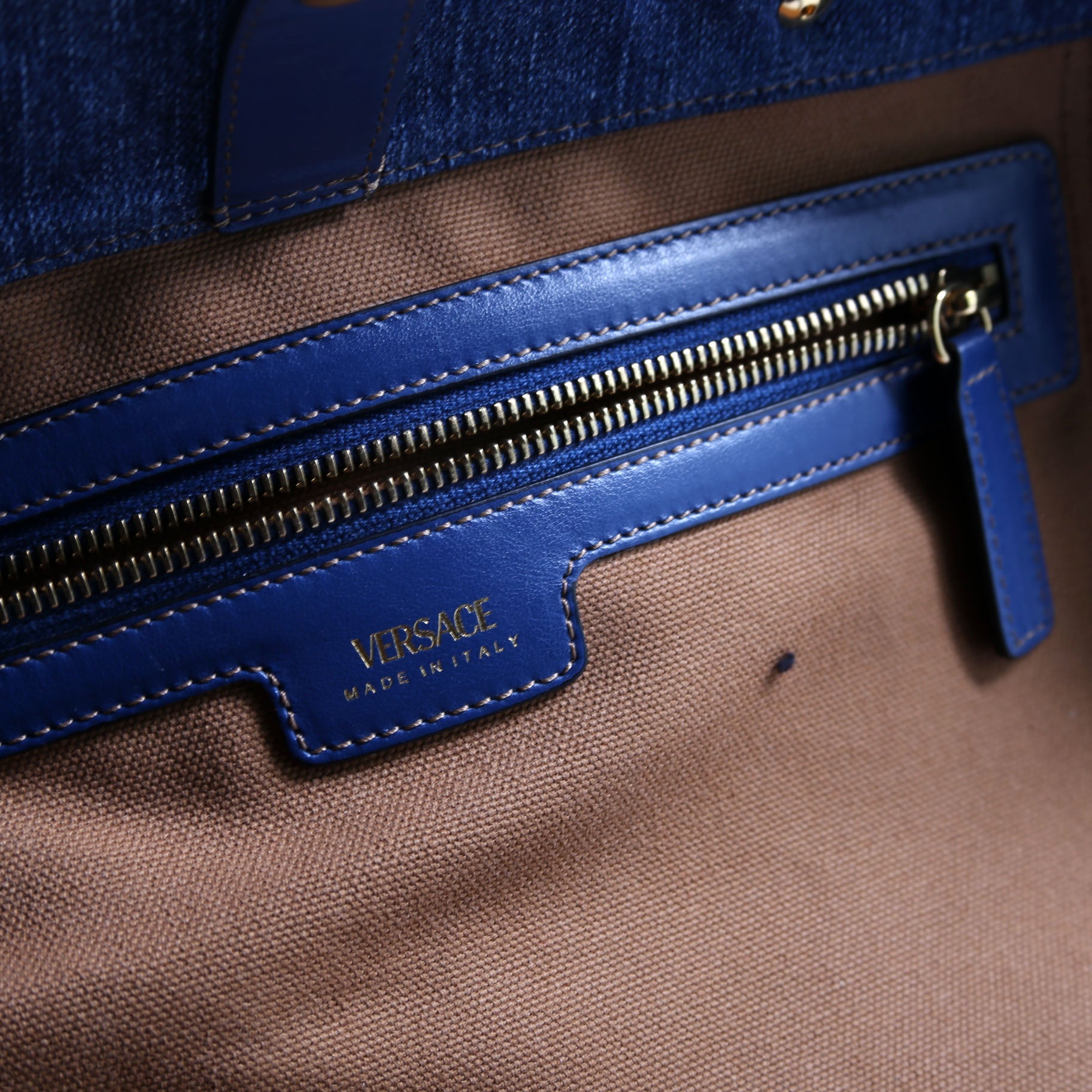 La Medusa Denim Tote Large