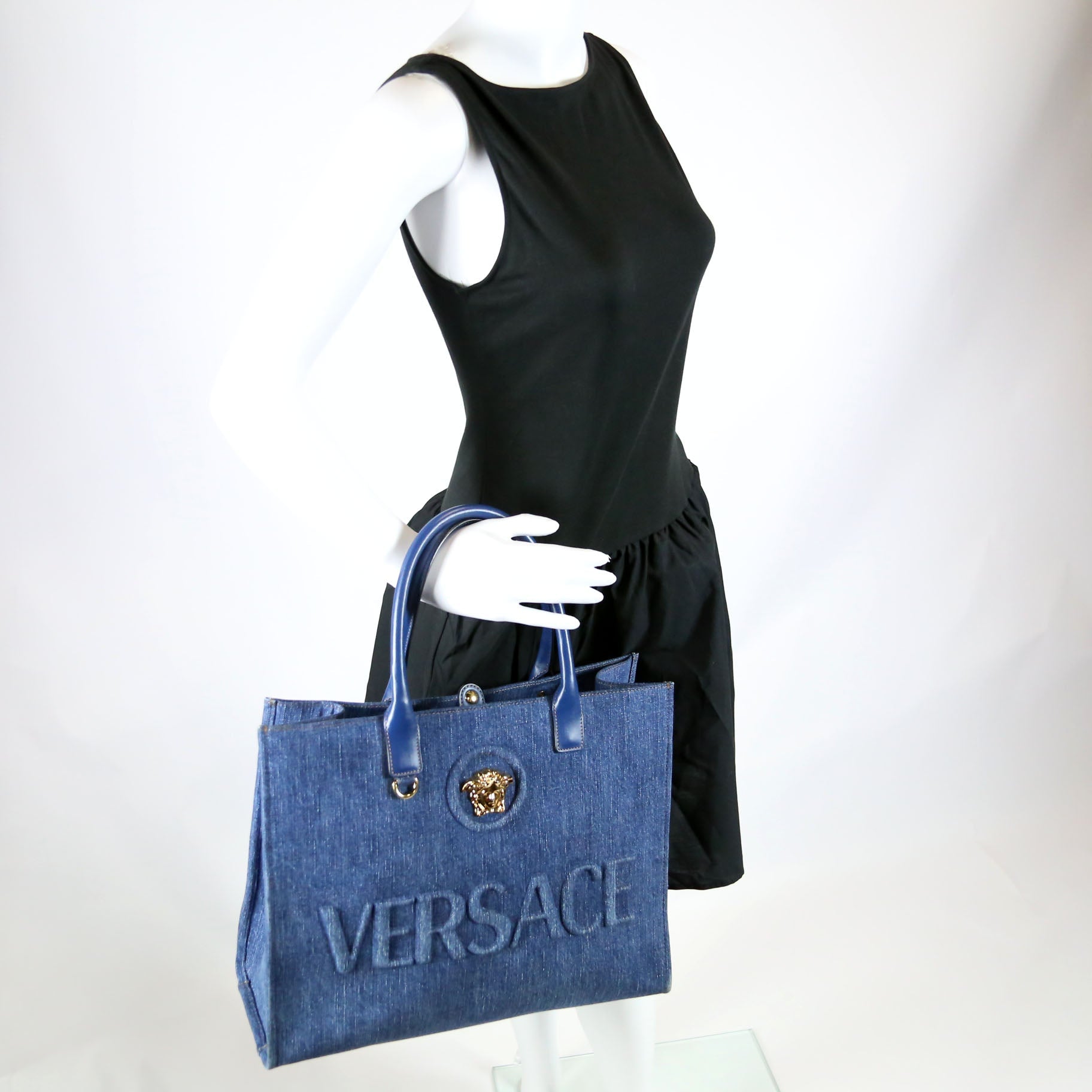 La Medusa Denim Tote Large