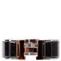 Clic Clac Wide PM Bracelet Silver/Black