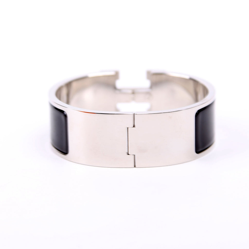 Clic Clac Wide PM Bracelet Silver/Black