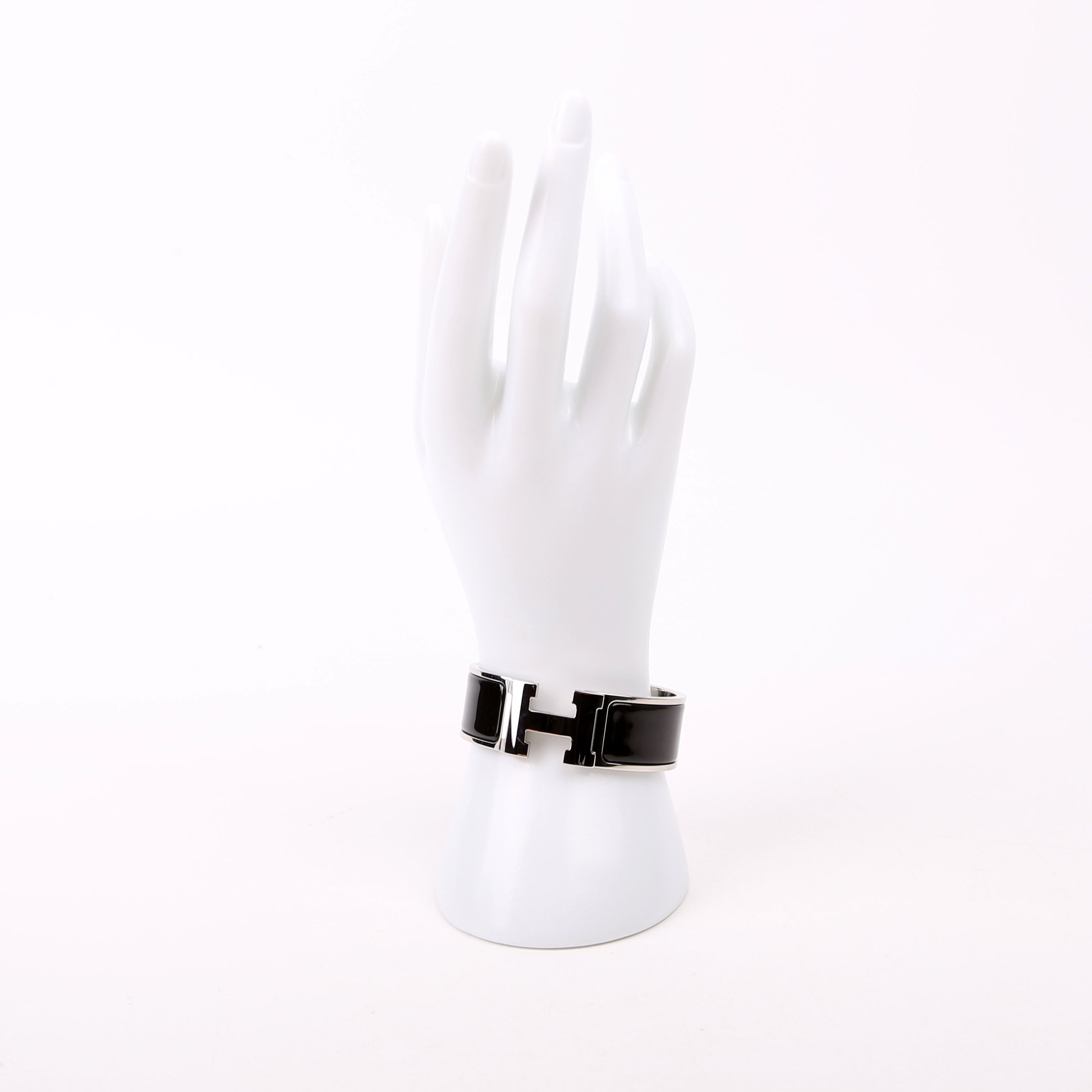 Clic Clac Wide PM Bracelet Silver/Black