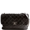 CC Flap Bag Aged Calfskin 17M Black
