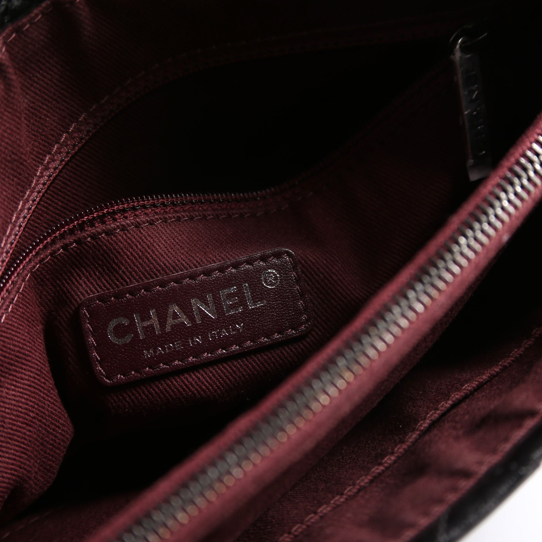 CC Flap Bag Aged Calfskin 17M Black