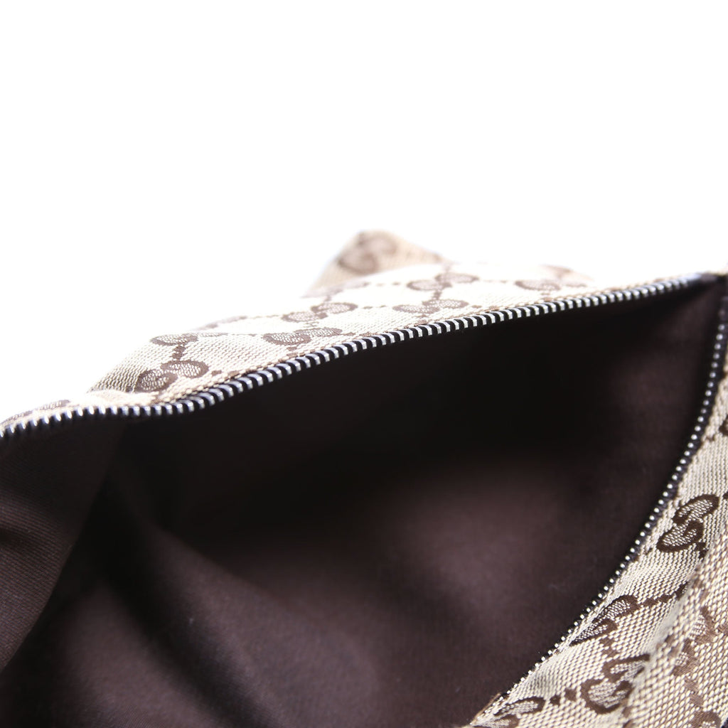 28566 GG Canvas Waist Bag Brown